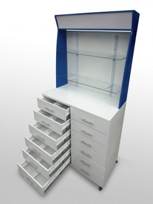 Cajonero de exhibición